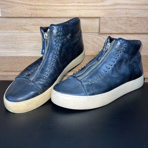 Zipper Leather Shoes